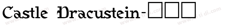Castle Dracustein字体转换